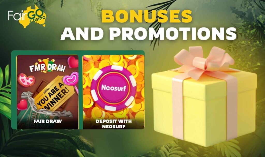 Fair Go Australia Bonuses and Promotions info